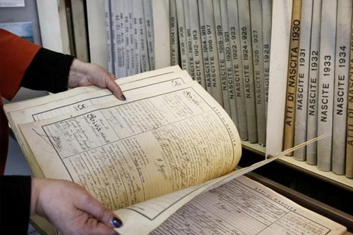 Busca de documentos na Itália